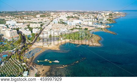 Aerial Pernera Beach, Protaras, Cyprus