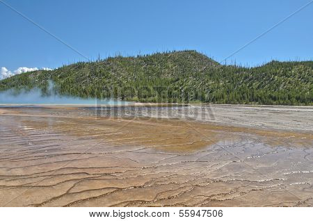 Midway Geyser Basin In Yellowstone National Park