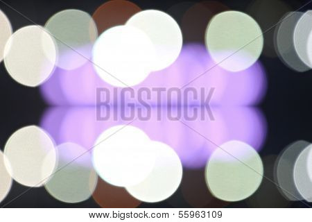 Lights Bokeh Abstract Of Background.