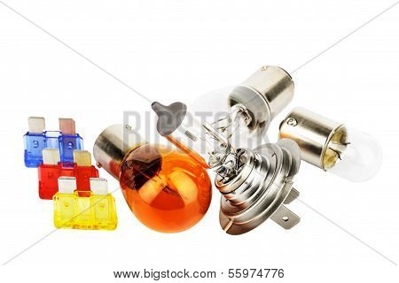Set Of Spare Car Bulbs