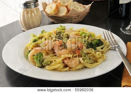Garnelen-Linguine