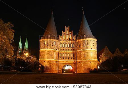 Holsten Gate, Lubeck Old Town, Germany