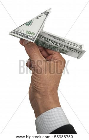 Ebene der hundert-Dollar-Scheine