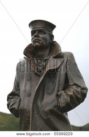 The Lone Sailor statue in San Francisco
