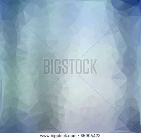 White And Blue Abstract Polygon Triangle Background