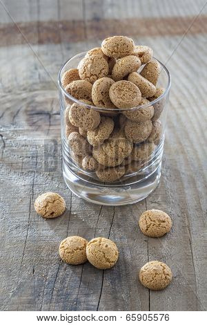 Amarettini Cookies In A Glass