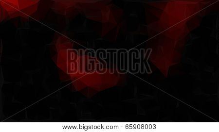 Red And Black Abstract Polygon Triangle Background