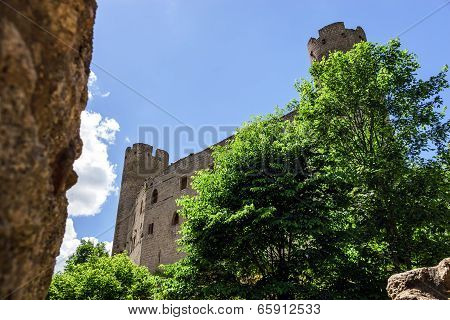 Medieval Castle Andlau In Alsace