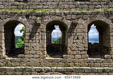 Medieval Castle Andlau In Alsace