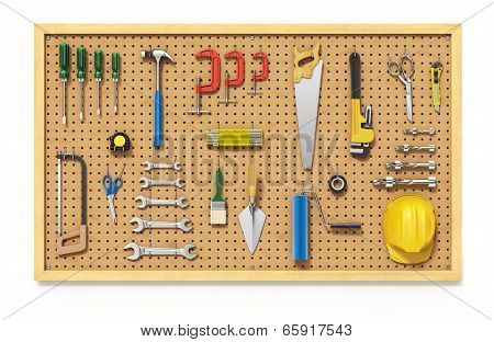 Tools on a Pegboard