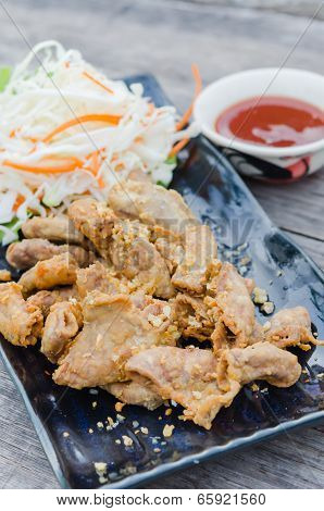 Pork Chitterlings Fried