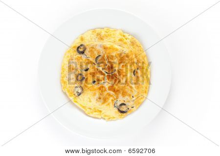 Grzyby oliwki i omlet z ziemniakami