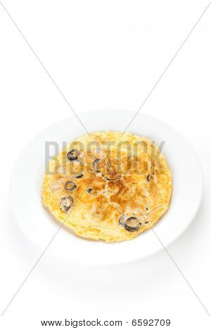 Grzyby oliwki i omlet z ziemniakami