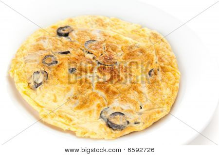 Grzyby oliwki i omlet z ziemniakami