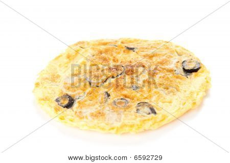 Grzyby oliwki i omlet z ziemniakami