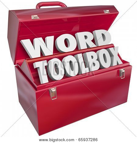 Word Toolbox 3d letters set of skills, projects and instructions learn spell, read understand vocabulary