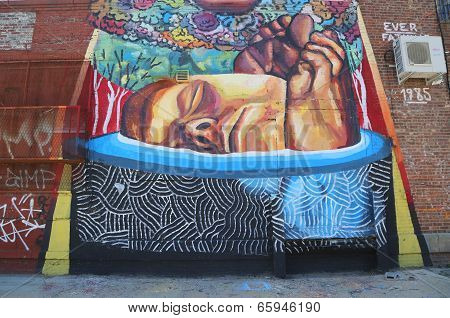 Mural at East Williamsburg in Brooklyn