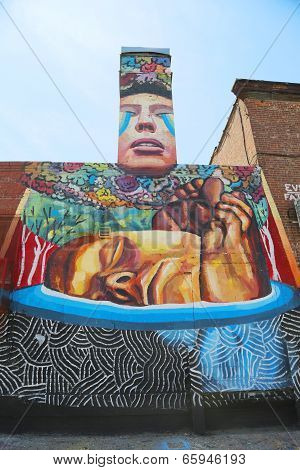 Mural at East Williamsburg in Brooklyn
