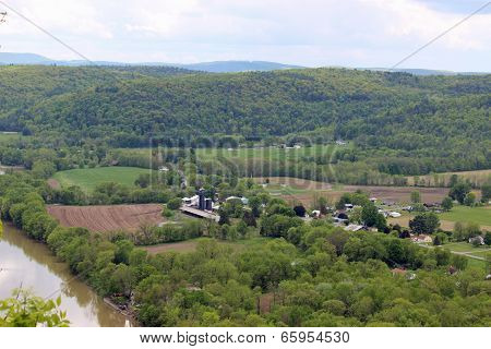 Farm near the river