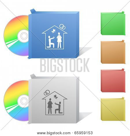 Home affiance. Box with compact disc.