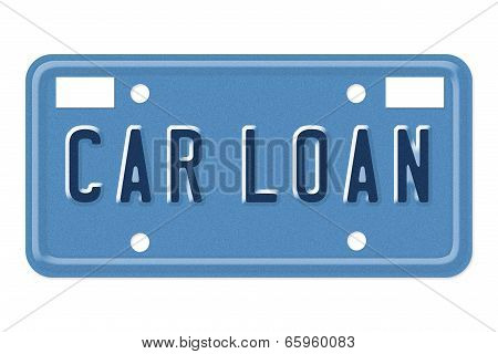Car Loan Vanity Plate