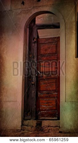 Old Door In Portugal