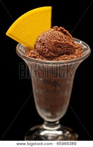 Chocolate Ice Cream In A Glass