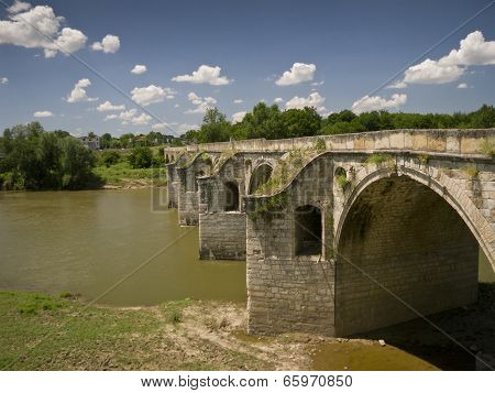 Byala Bridge Is An Arch Bridge Over The Yantra River In Northern Bulgaria