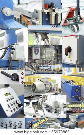 A Set Of Images On The Theme Of Technology