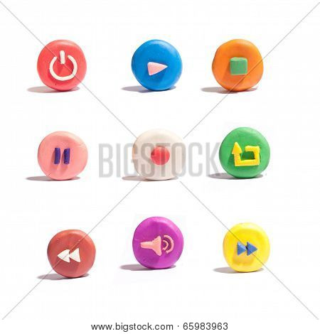 Colorful Media Icons