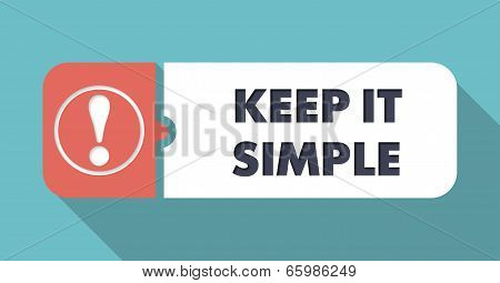 Keep It Simple on Scarlet in Flat Design.