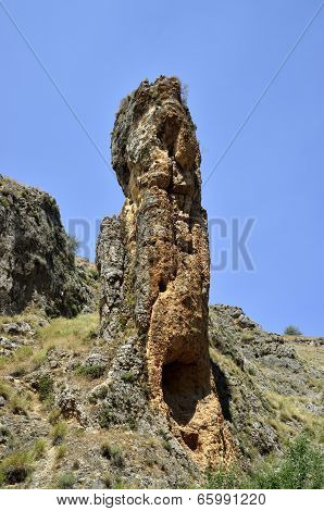 Rock Tower In Galilee, Israel