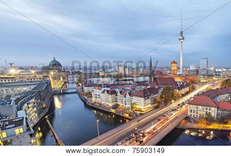 Evening In Berlin, Aerial View
