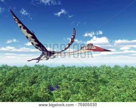 Pterosaur Quetzalcoatlus