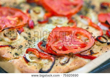 Delicious Fresh Traditional Italian Focaccia Bread