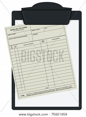Clipboard With Waybill
