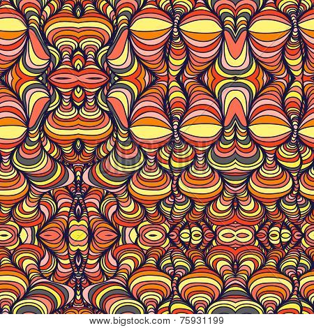 Vector seamless waves pattern