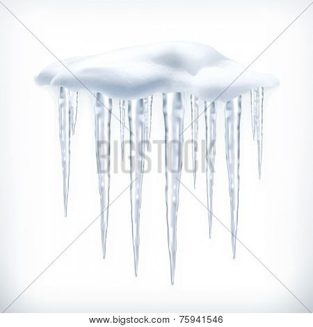 Icicles, vector object