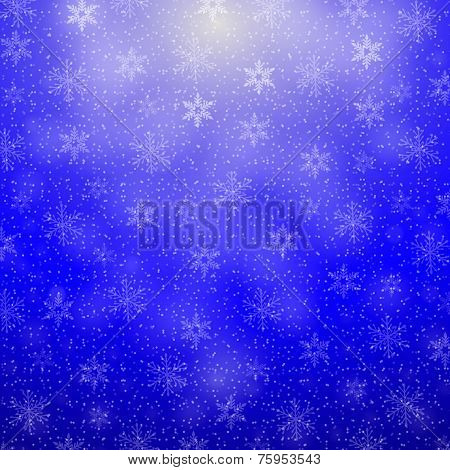 christmas background with snowflakes
