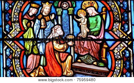 Stained glass window