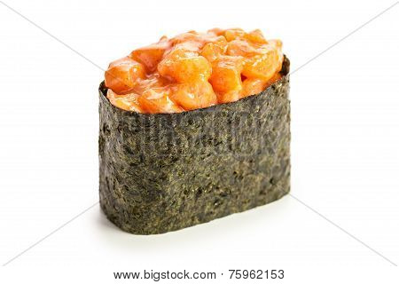 Spicy Syake Gunkan Maki Sushi