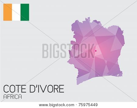 Set Of Infographic Elements For The Country Of Cote Divoire