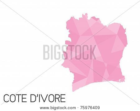 Set Of Infographic Elements For The Country Of Cote Divoire