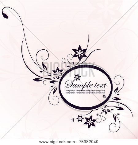 Template frame. Vector illustration