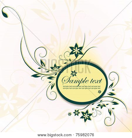 Template frame. Vector illustration