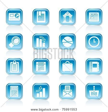 Business and Office Realistic Internet Icons
