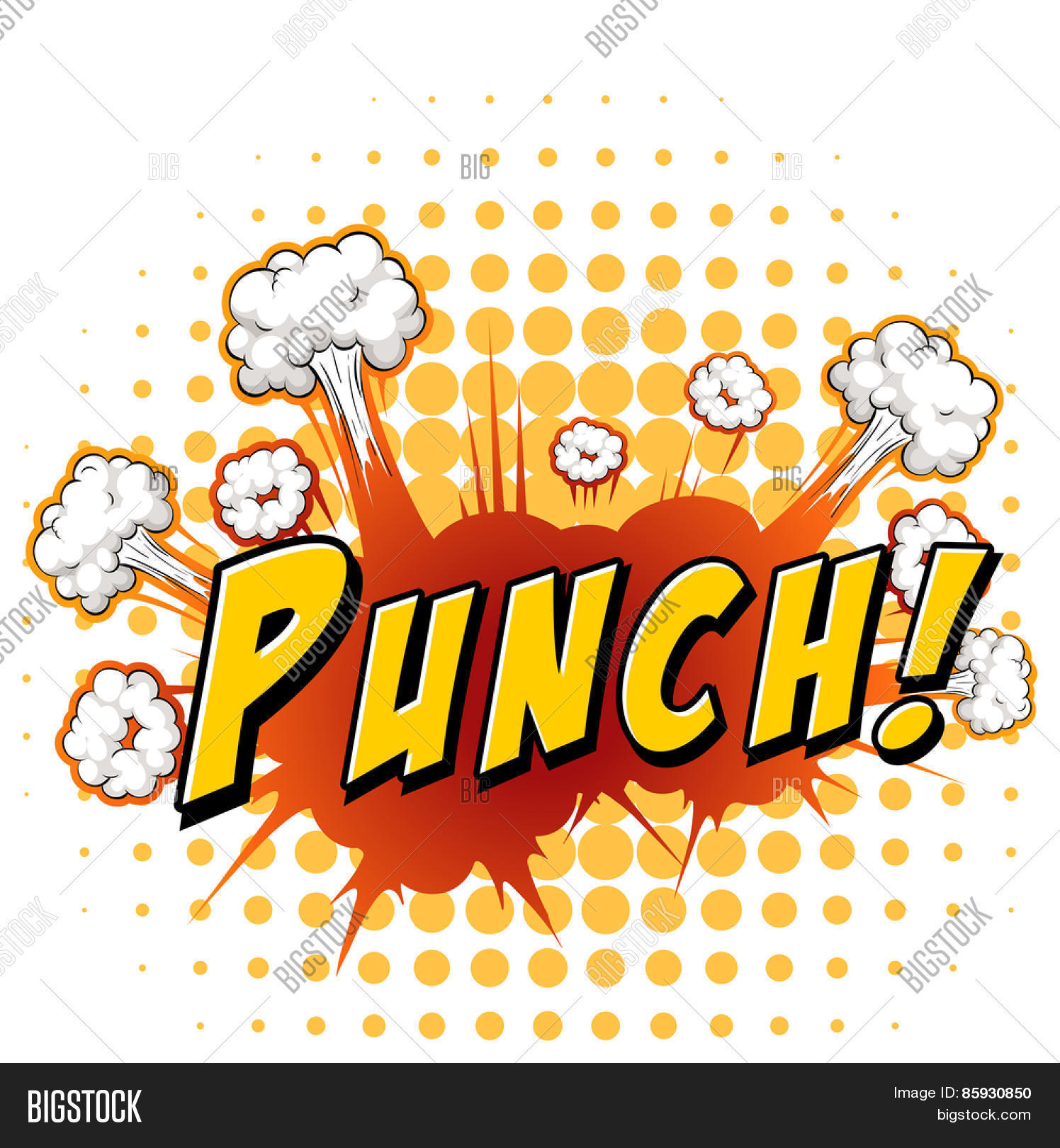 Word Punch Explosion Vector & Photo (Free Trial) Bigstock