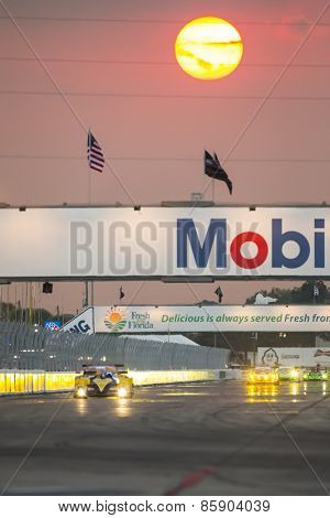 Sebring, FL - Mar 19, 2015:  The Tudor United SportsCar Championship teams take to the track for a practice session for the 12 Hours of Sebring at Sebring Raceway in Sebring, FL.