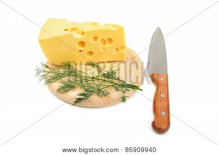 Chese Isolated On A White Background