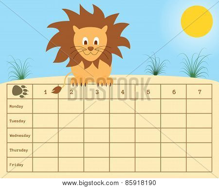 school timetable